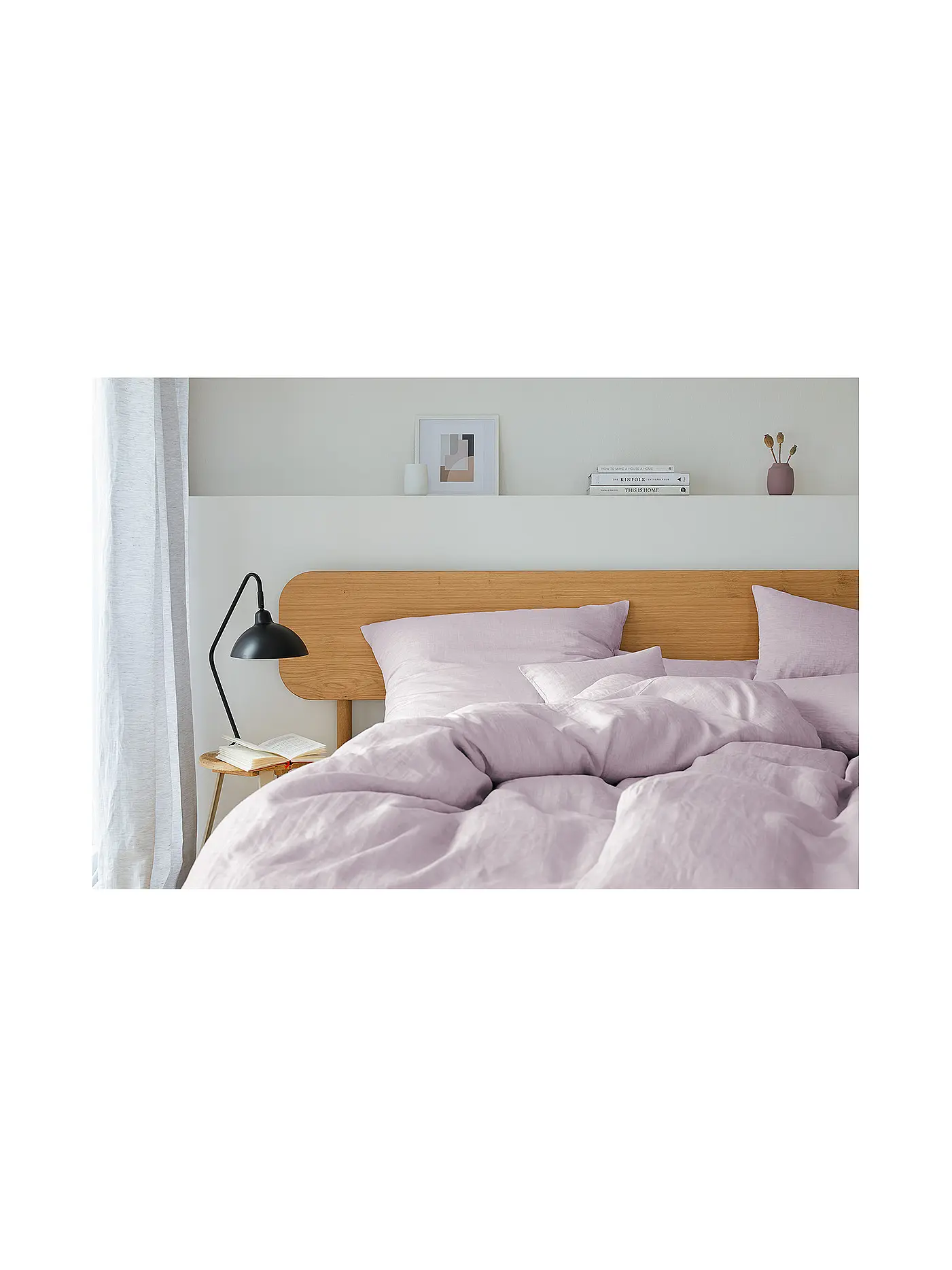 ELEGANTE | Halbleinen Bettwäsche Breeze 70x90cm/140x200cm Flieder | 